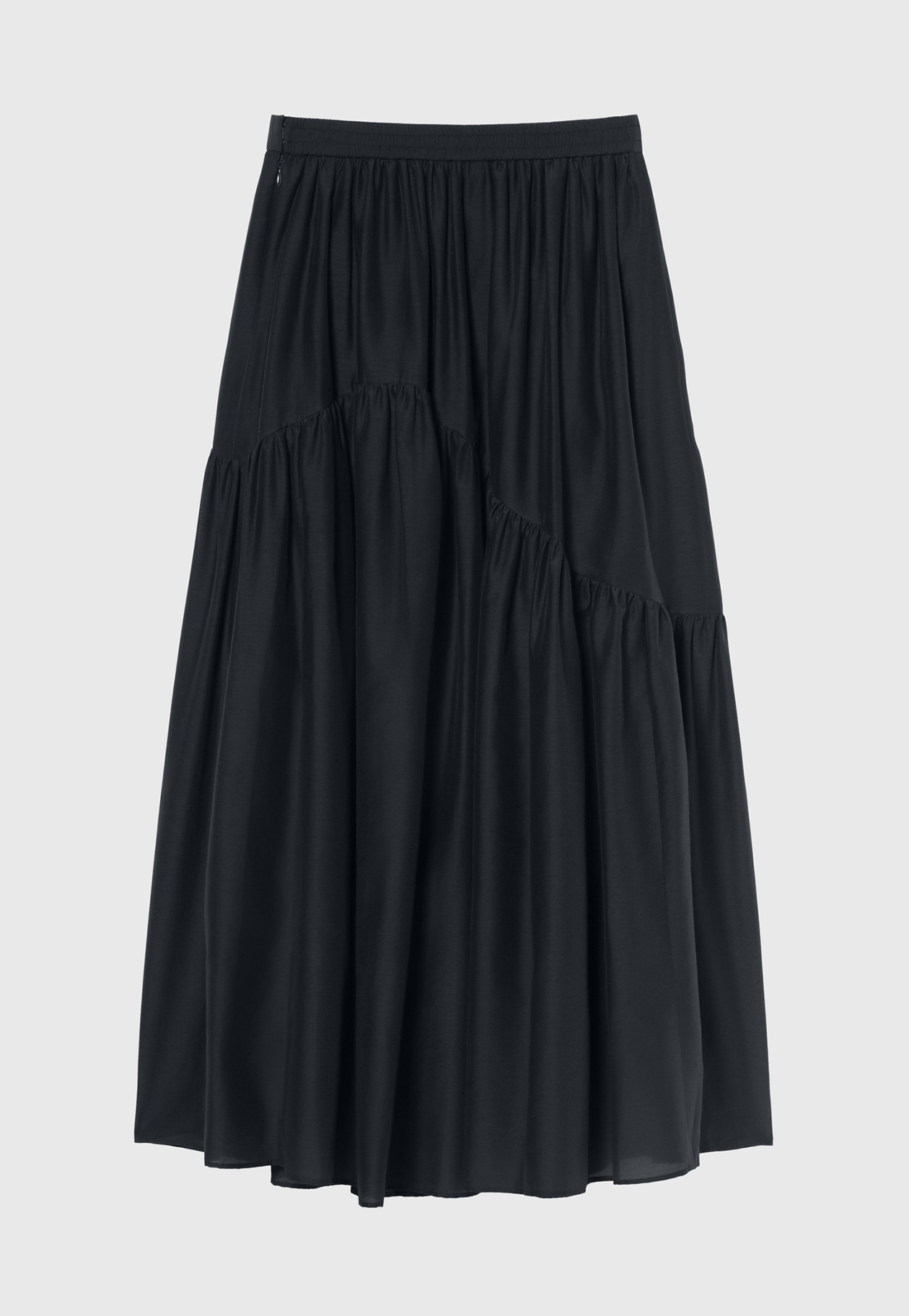 COTTON SILK LAWN SKIRT / コットンシルクローンスカート 詳細画像 Navy 2