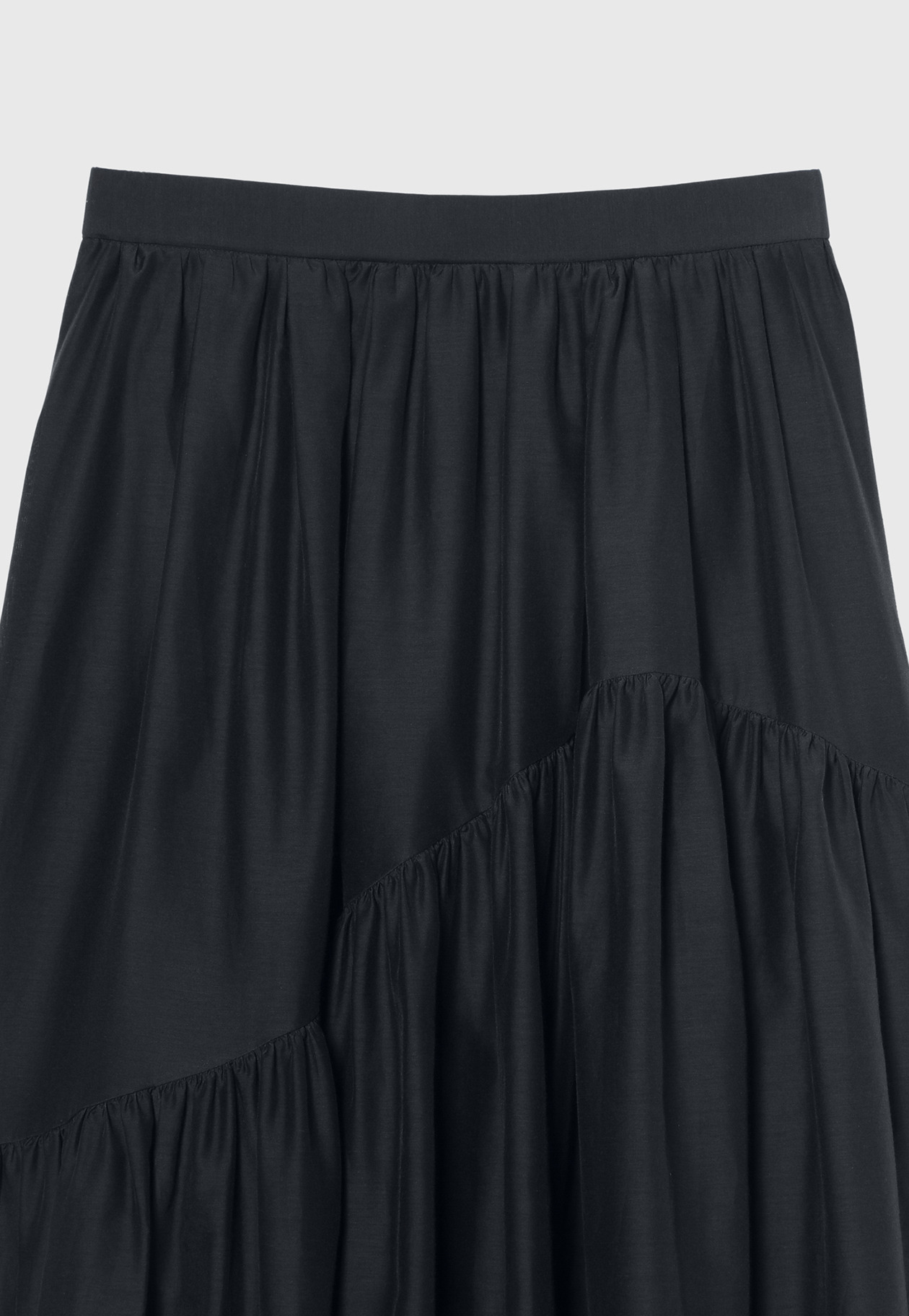 COTTON SILK LAWN SKIRT / コットンシルクローンスカート 詳細画像 Navy 3