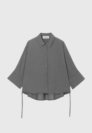SHEER SILK REGULAR COLLAR SHIRT / シアーシルクレギュラーカラーシャツ