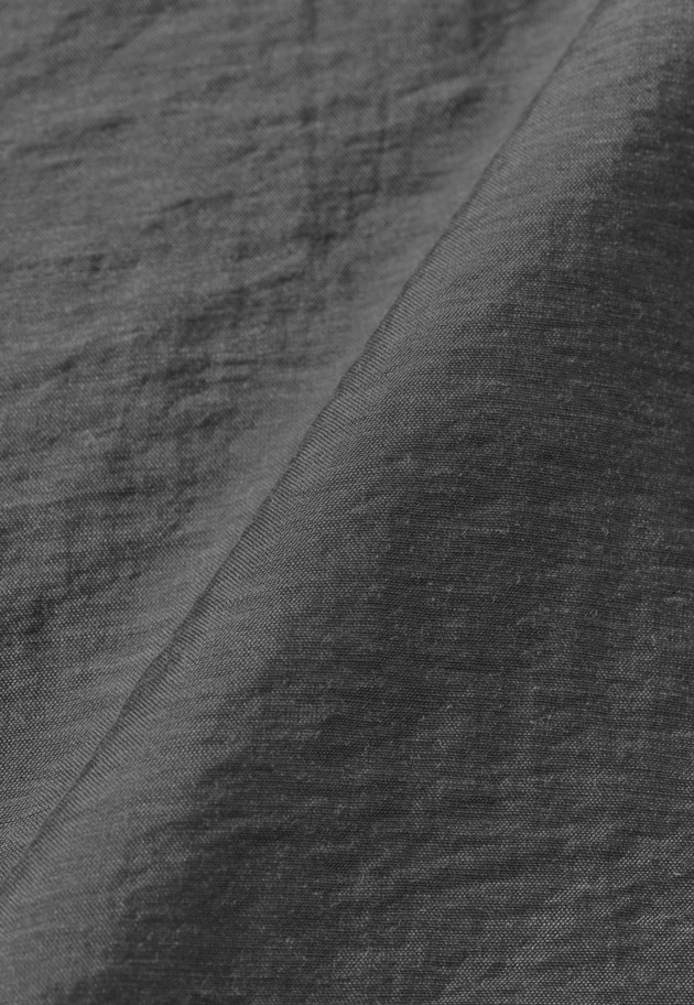 SHEER SILK REGULAR COLLAR SHIRT / シアーシルクレギュラーカラーシャツ 詳細画像 Gray 7