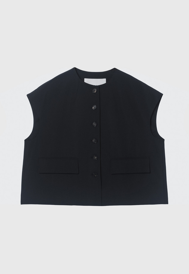 TROPICAL WOOL GILET / トロピカルウールジレ 詳細画像 Navy 1