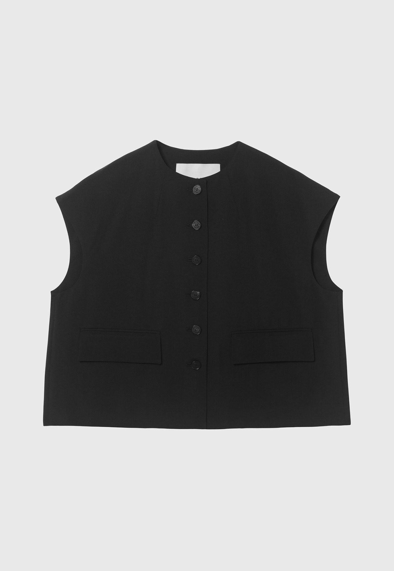 TROPICAL WOOL GILET / トロピカルウールジレ 詳細画像 Black 1