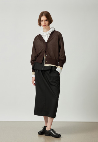 SHEER LAME CARDIGAN / シアーラメカーディガン