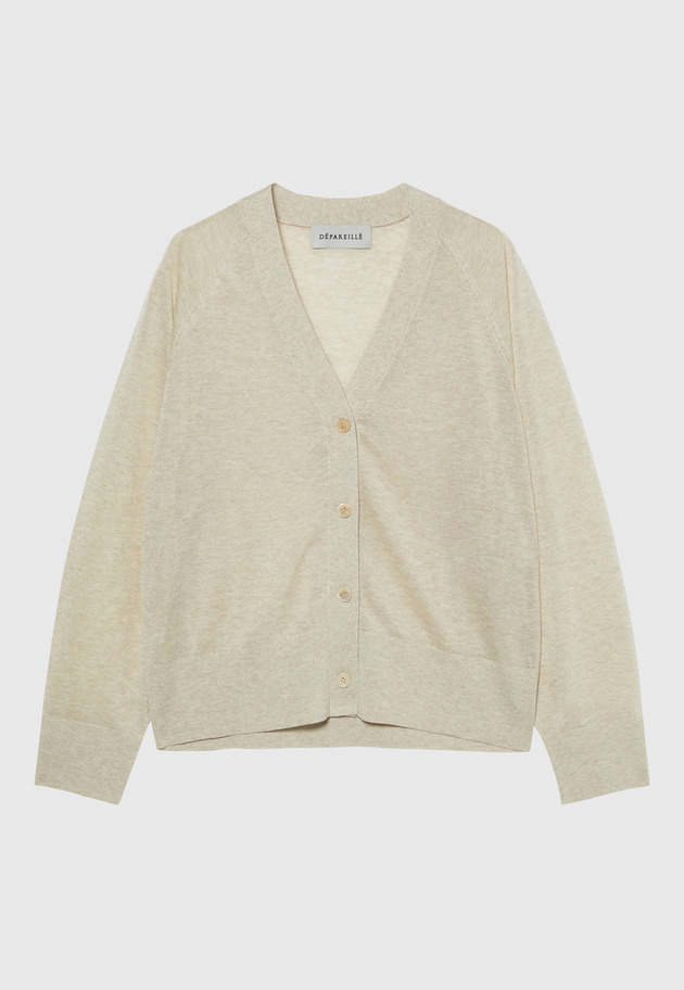 SHEER LAME CARDIGAN / シアーラメカーディガン 詳細画像 Beige 1