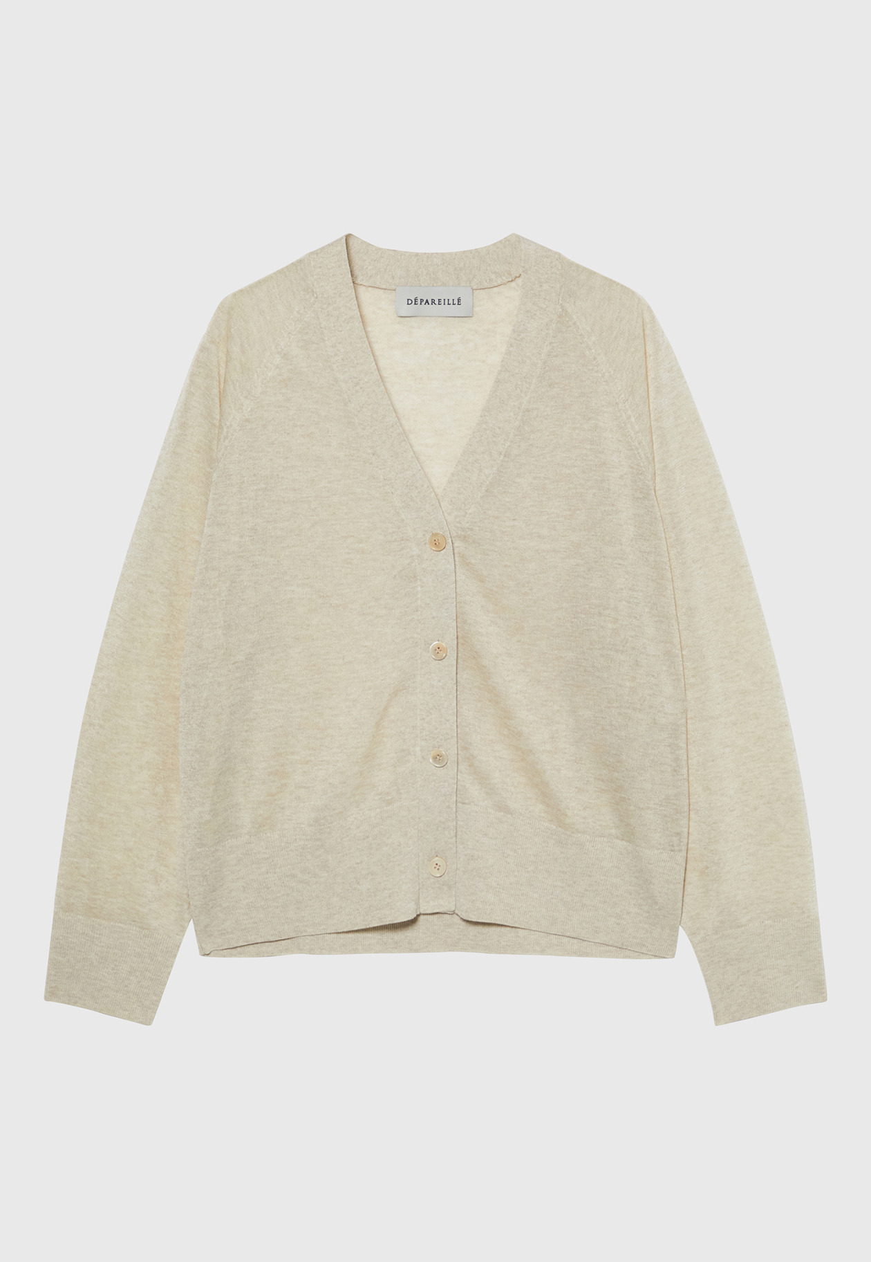 SHEER LAME CARDIGAN / シアーラメカーディガン 詳細画像 Beige 1