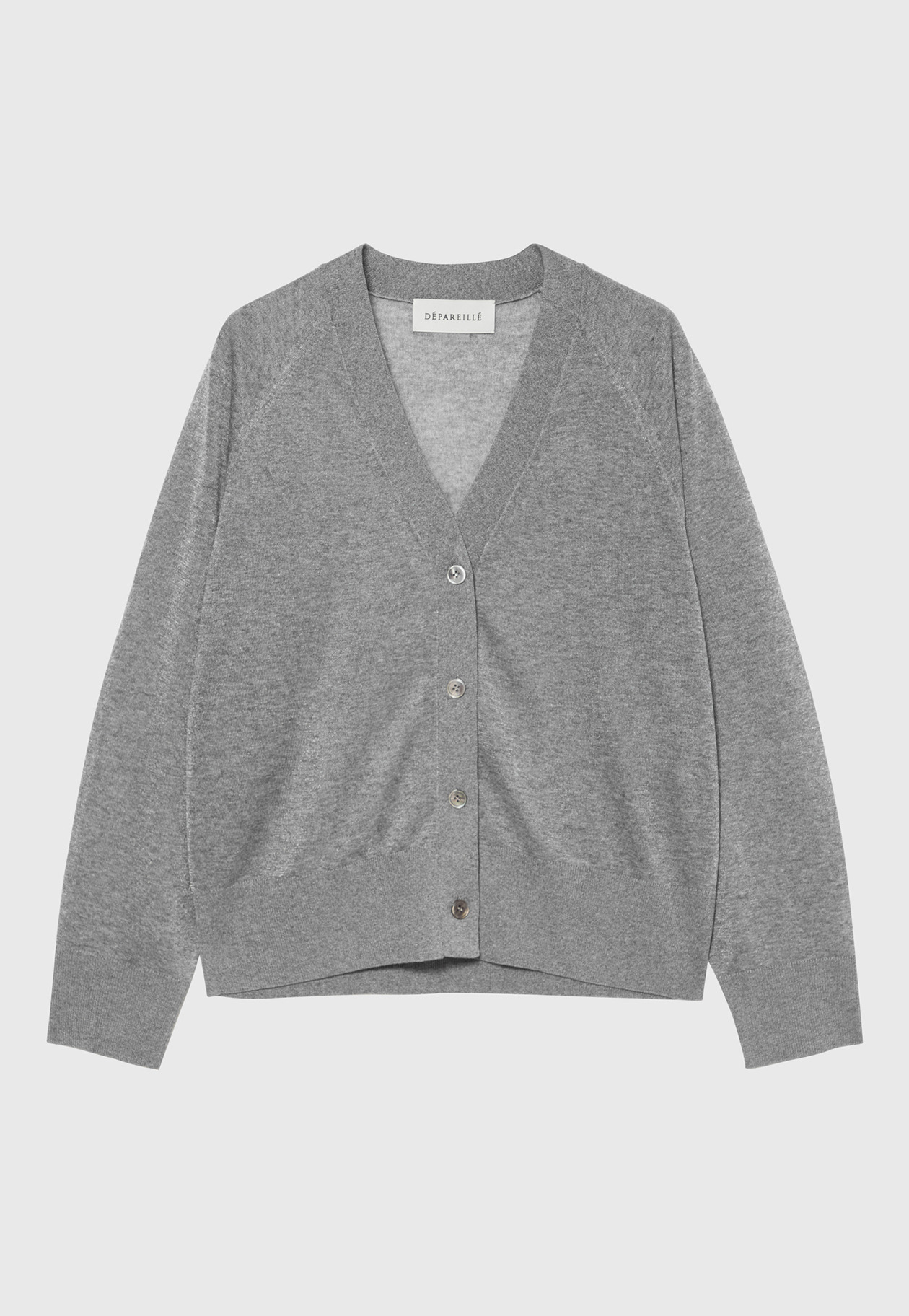 SHEER LAME CARDIGAN / シアーラメカーディガン 詳細画像 Gray 1