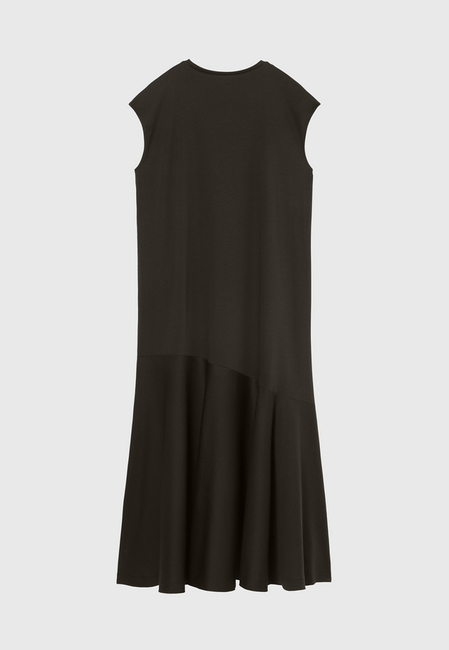 COTTON JERSEY DRESS / コットンジャージードレス 詳細画像 Brown 2