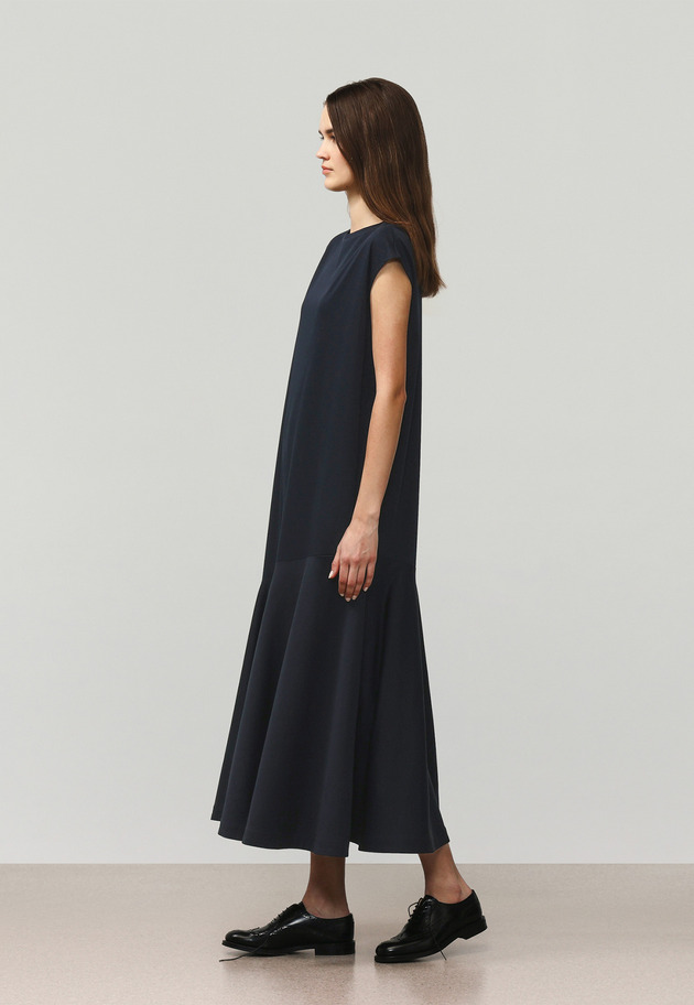 COTTON JERSEY DRESS / コットンジャージードレス 詳細画像 Navy 2