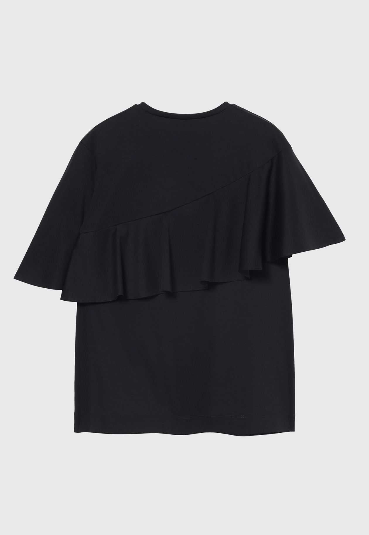 COTTON JERSEY RUFFLE TOPS / コットンジャージーラッフルトップス 詳細画像 Navy 2