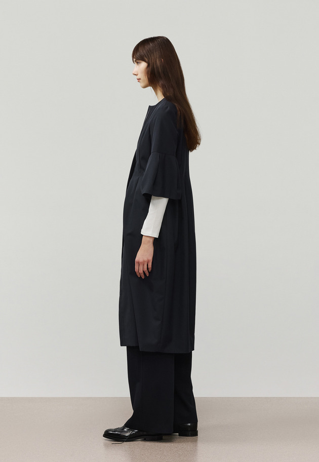 TROPICAL WOOL DRESS / トロピカルウールドレス 詳細画像 Navy 2