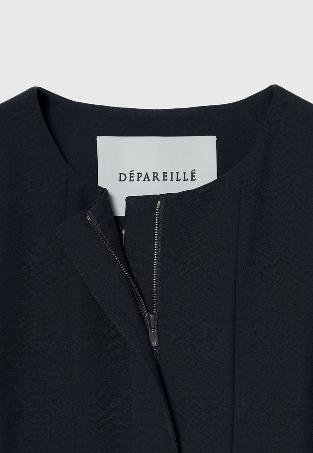 TROPICAL WOOL DRESS / トロピカルウールドレス 詳細画像 Navy 9