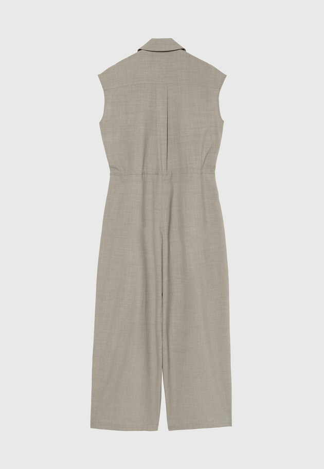 WASHABLE WOOL COMBINAISON / ウォッシャブルウールコンビネゾン 詳細画像 Beige 4