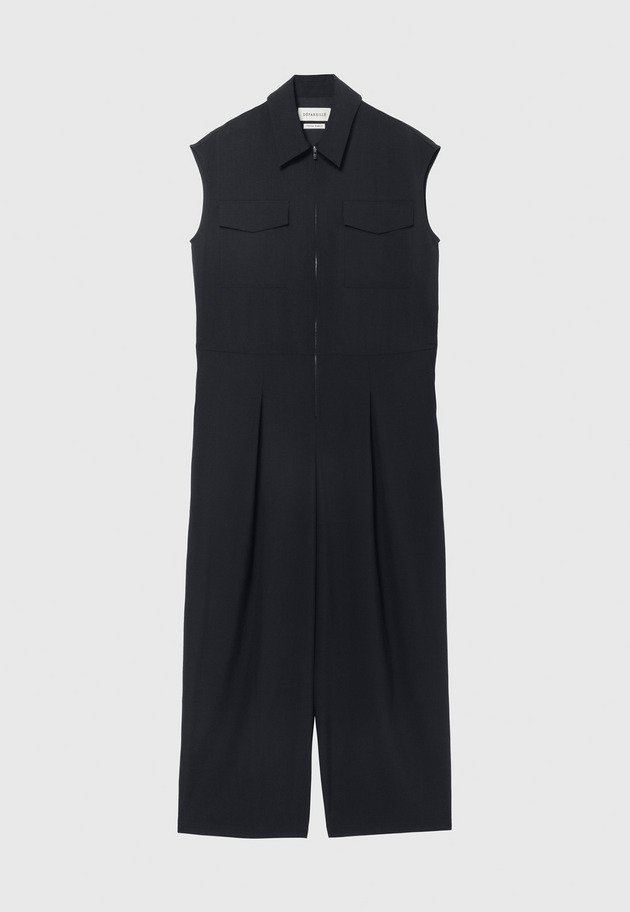 WASHABLE WOOL COMBINAISON / ウォッシャブルウールコンビネゾン 詳細画像 Navy 4