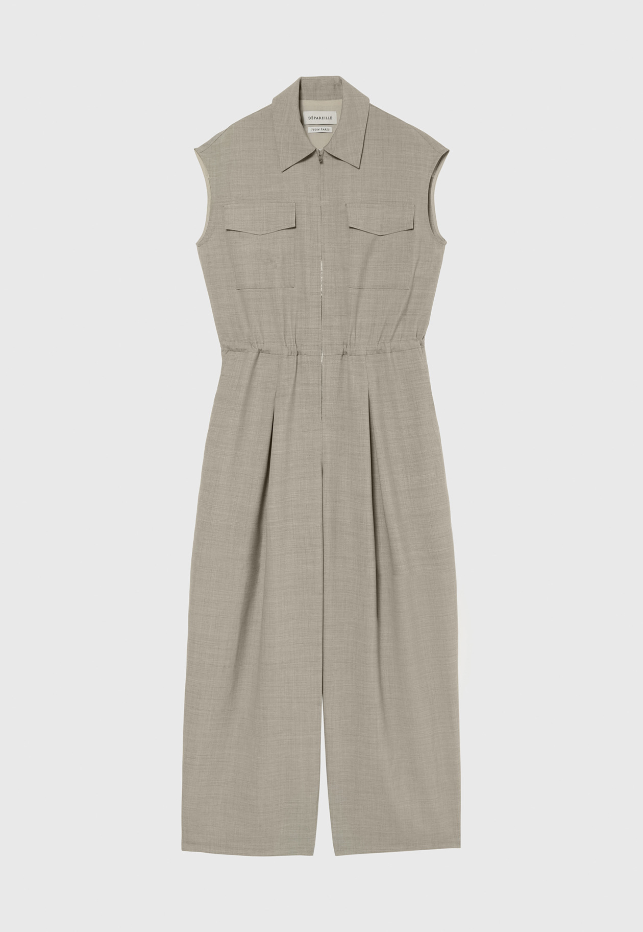 WASHABLE WOOL COMBINAISON / ウォッシャブルウールコンビネゾン 詳細画像 Beige 3