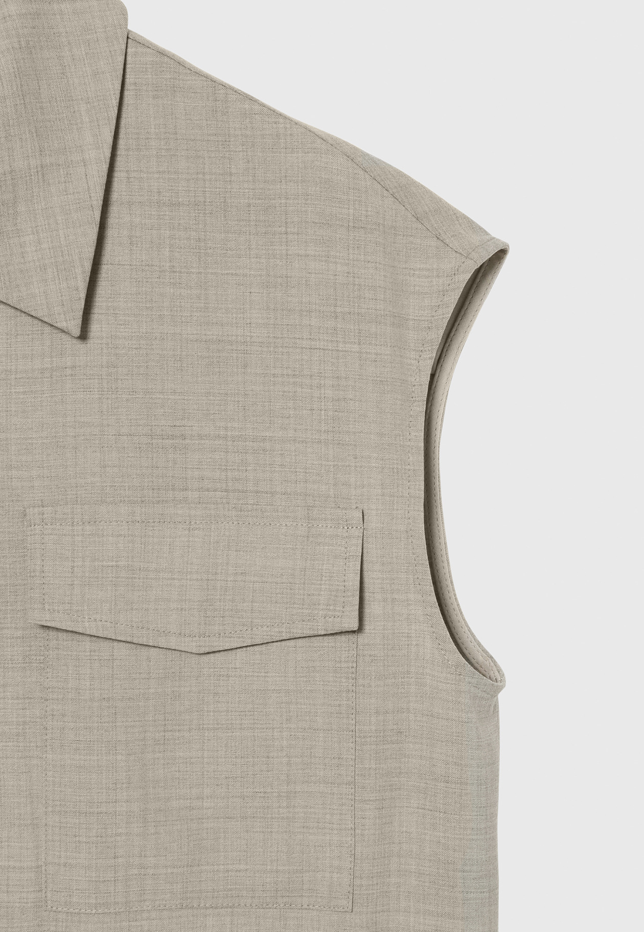 WASHABLE WOOL COMBINAISON / ウォッシャブルウールコンビネゾン 詳細画像 Beige 6