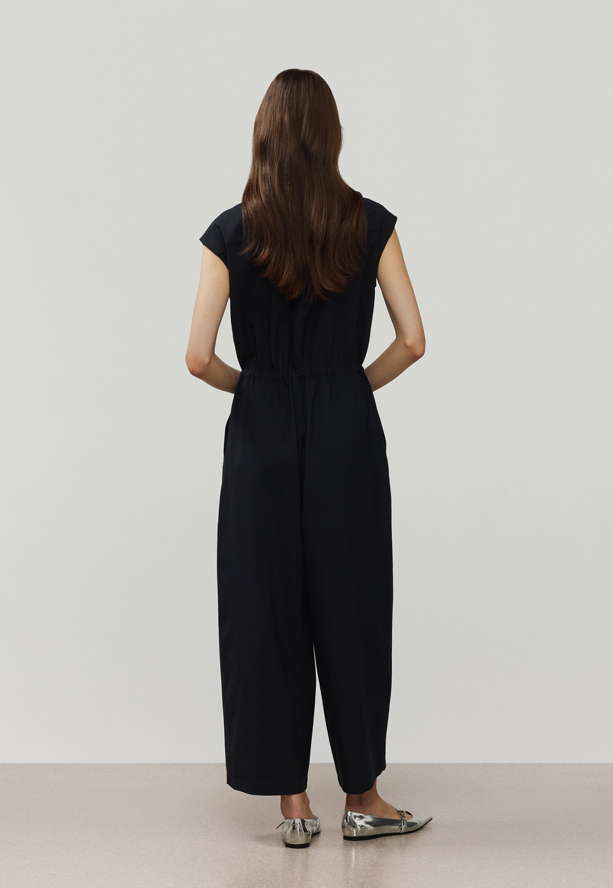 WASHABLE WOOL COMBINAISON / ウォッシャブルウールコンビネゾン 詳細画像 Navy 3