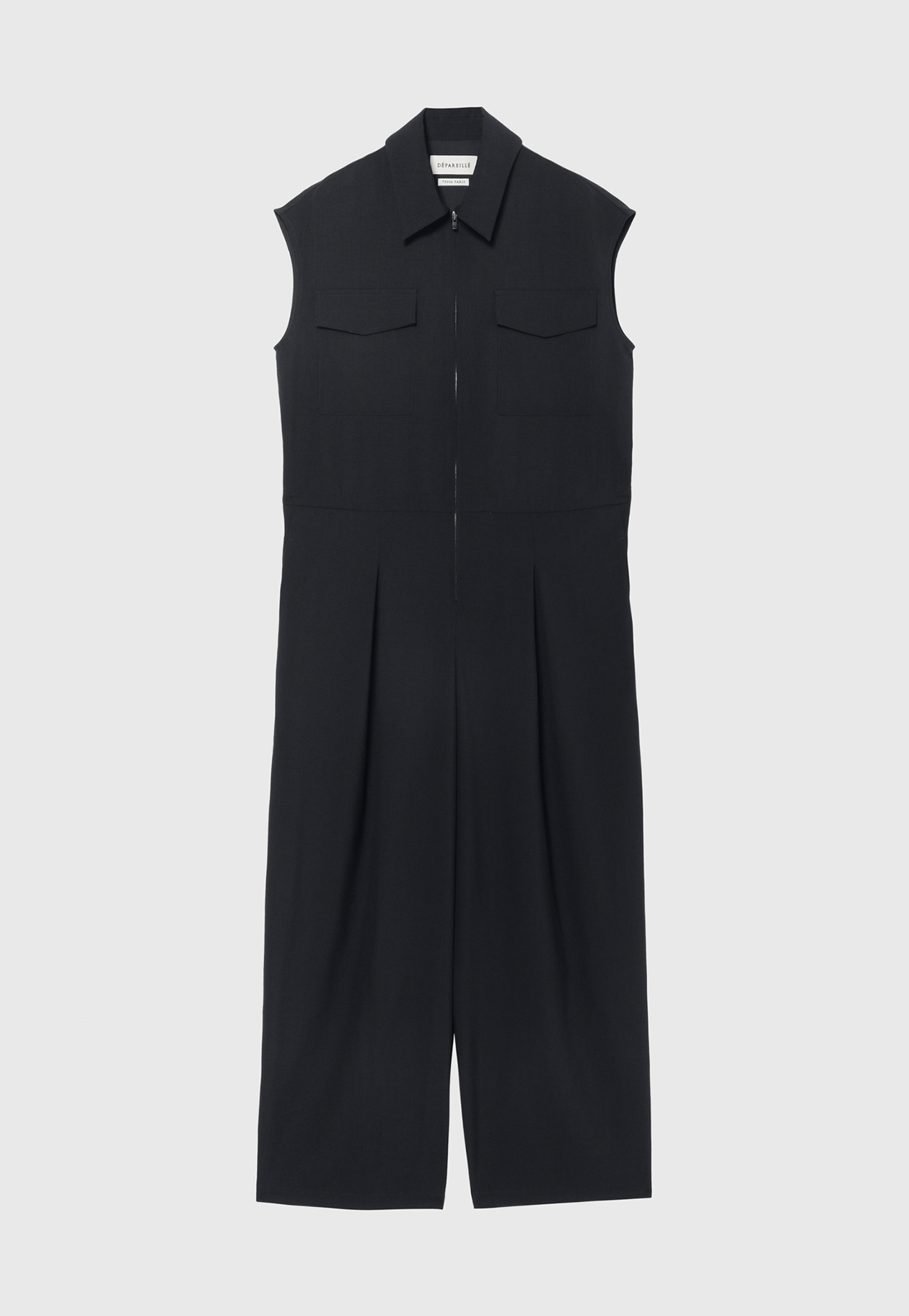 WASHABLE WOOL COMBINAISON / ウォッシャブルウールコンビネゾン 詳細画像 Navy 4