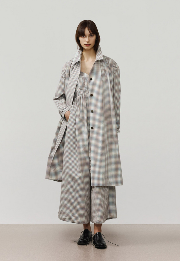 GINGHAM WIDE SALOPETTE / ギンガムワイドサロペット 詳細画像 G.BE 7