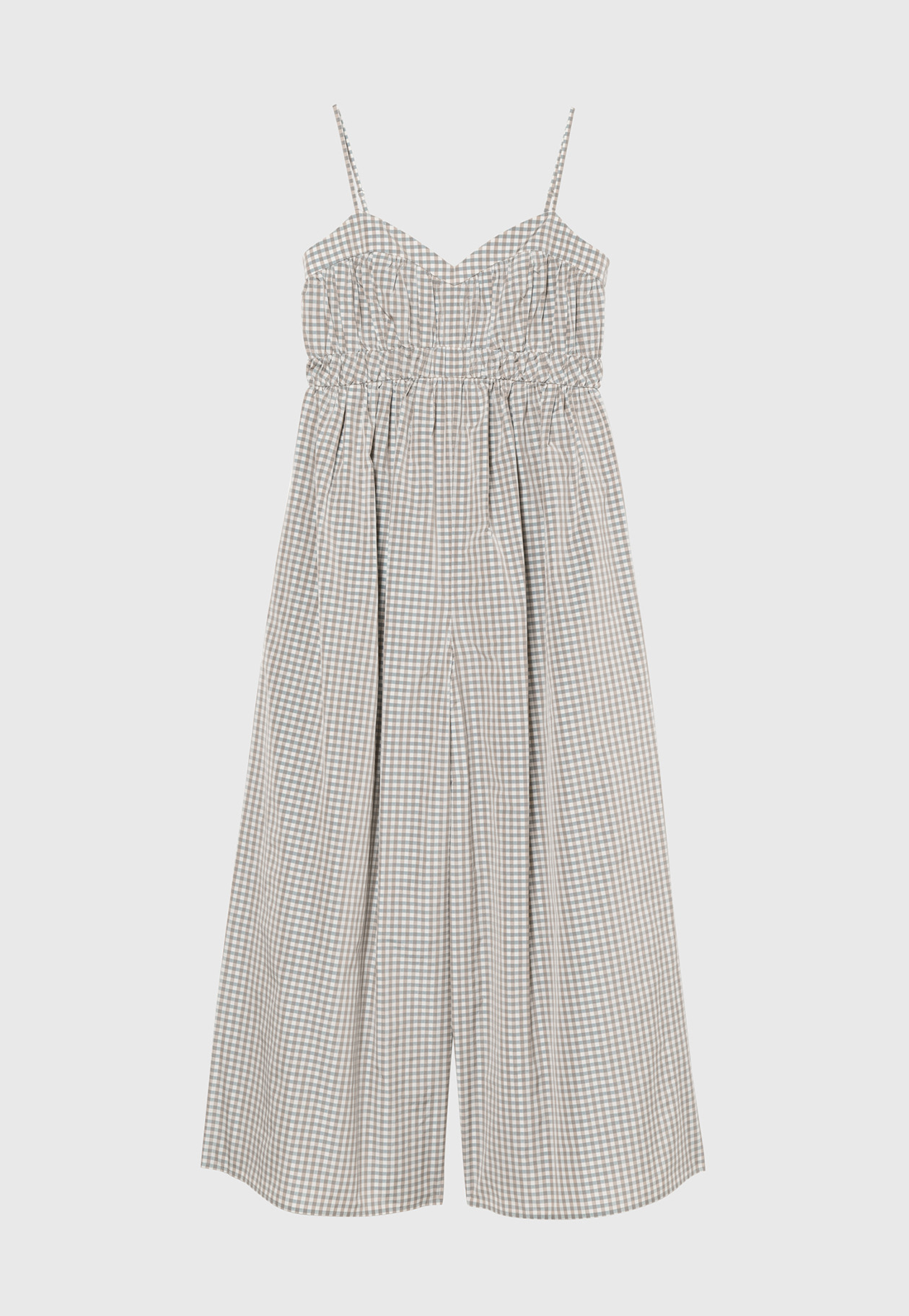 GINGHAM WIDE SALOPETTE / ギンガムワイドサロペット 詳細画像 G.BE 1