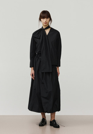 POLYESTER TAFFETA BLOUSE / ポリエステルタフタブラウス