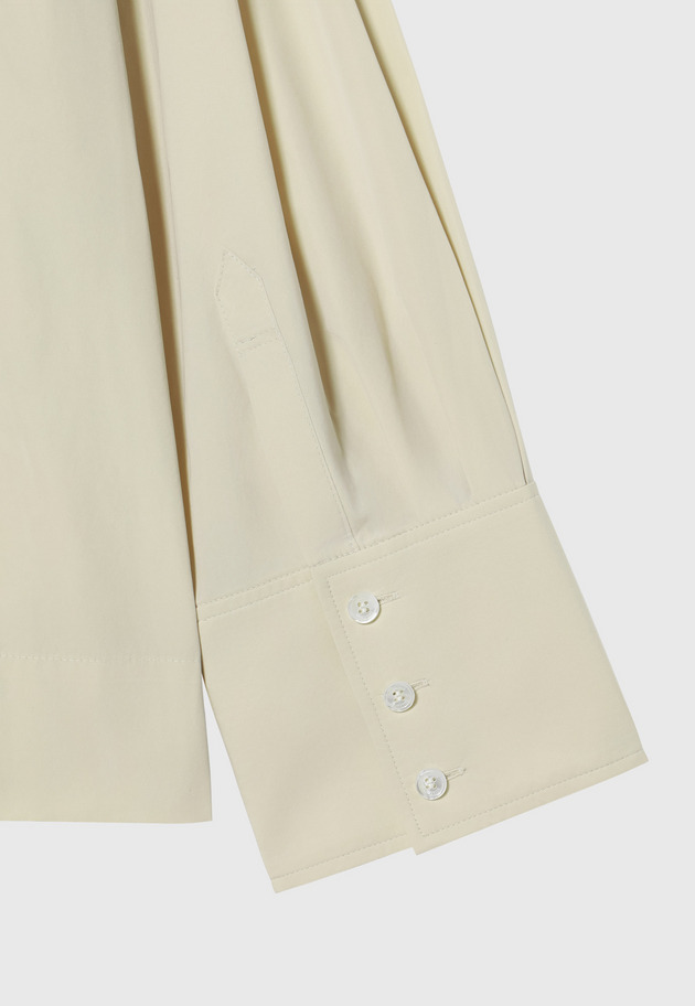 POLYESTER TAFFETA BLOUSE / ポリエステルタフタブラウス 詳細画像 Beige 5