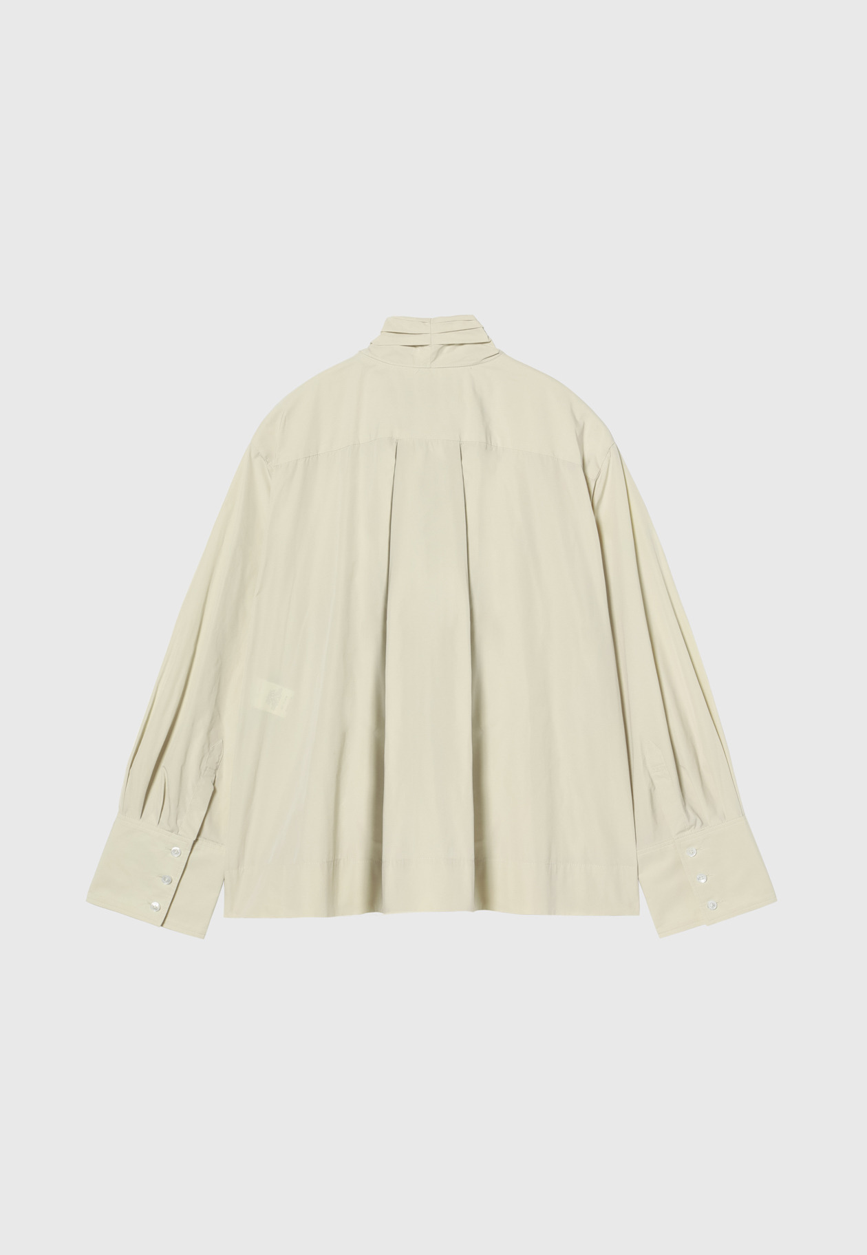 POLYESTER TAFFETA BLOUSE / ポリエステルタフタブラウス 詳細画像 Beige 2
