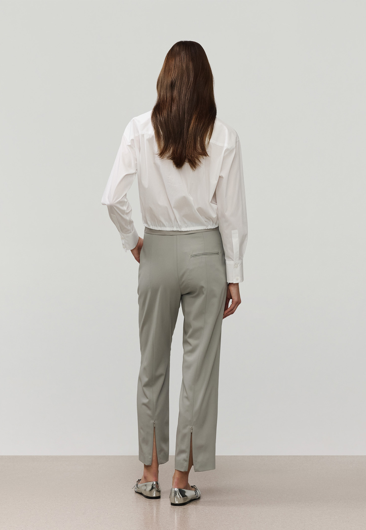 COTTON TYPEWRITER FRILL SHIRT / コットンタイプライターフリルシャツ 詳細画像 White 3