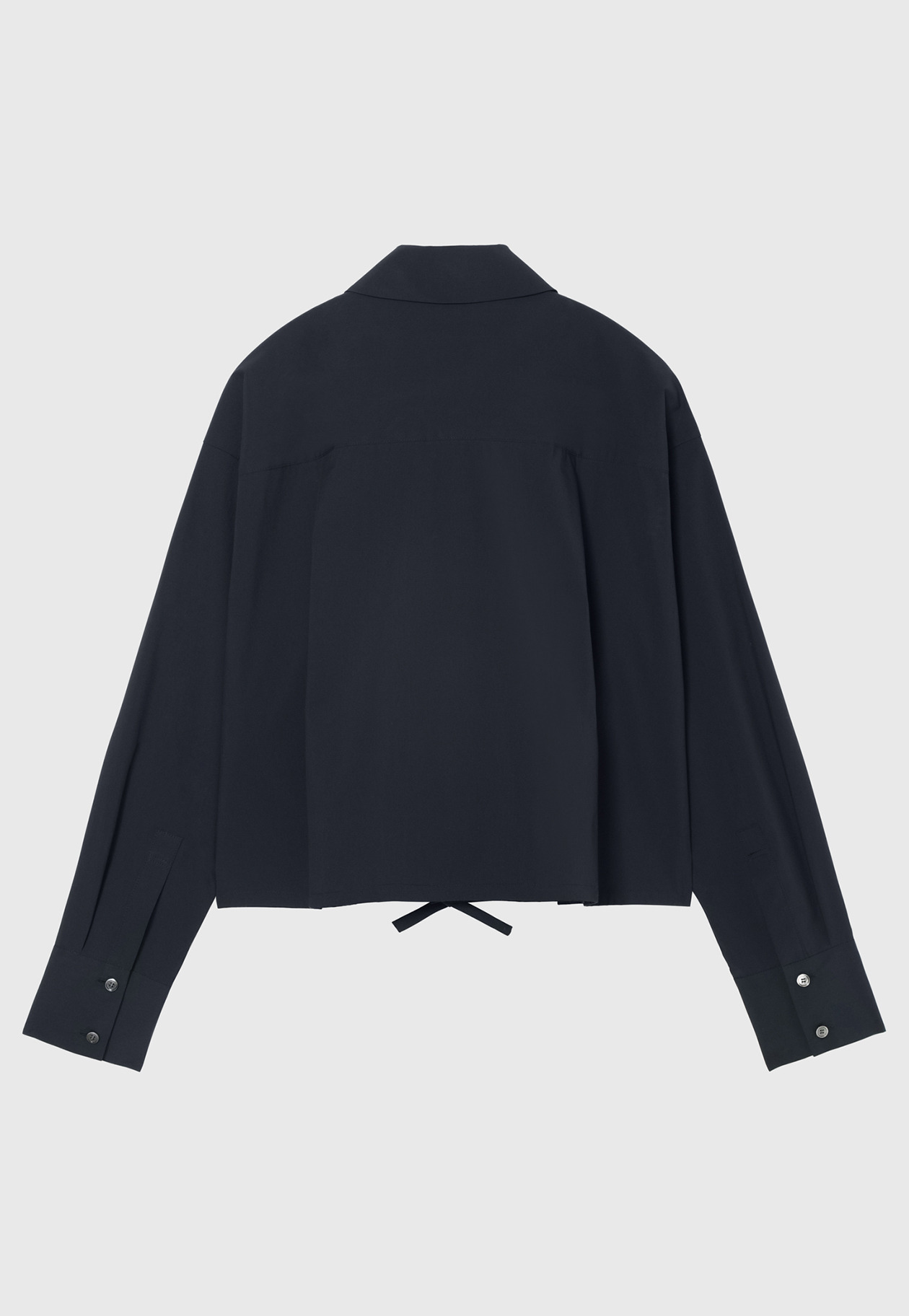 COTTON TYPEWRITER FRILL SHIRT / コットンタイプライターフリルシャツ 詳細画像 Navy 2