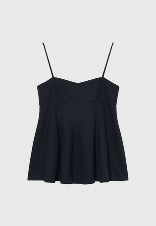 WOOL NYLON GABARDINE BUSTIER / ウールナイロンギャバジンビスチェ