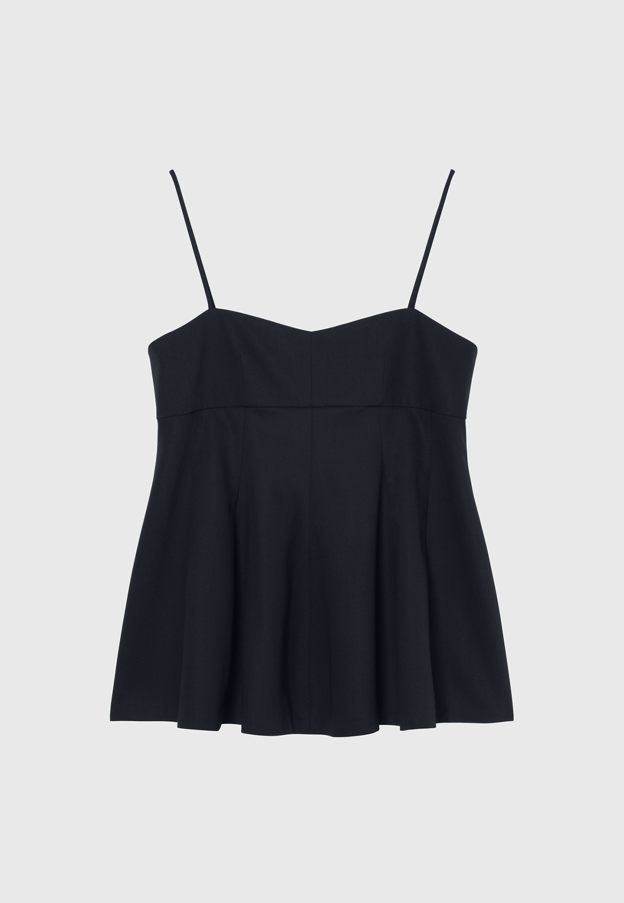 WOOL NYLON GABARDINE BUSTIER / ウールナイロンギャバジンビスチェ 詳細画像 Navy 1
