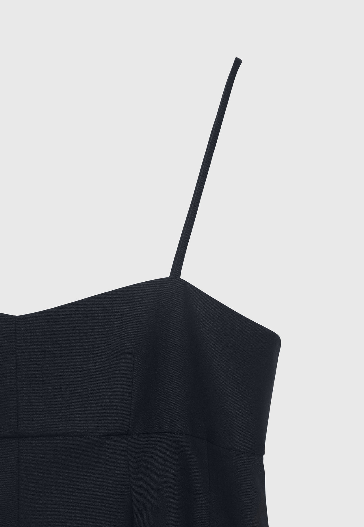 WOOL NYLON GABARDINE BUSTIER / ウールナイロンギャバジンビスチェ 詳細画像 Navy 4