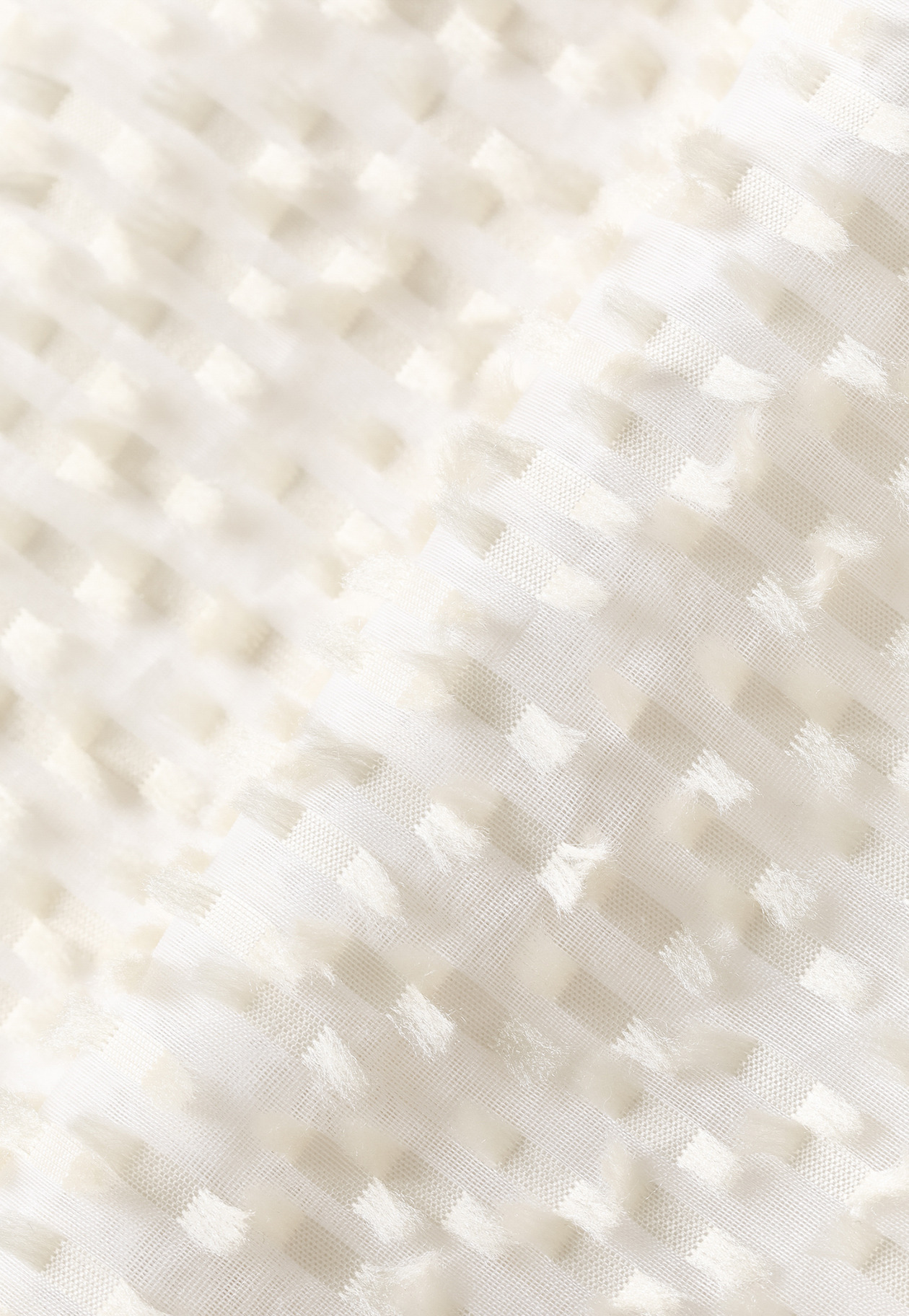 TAPE CUT JACQUARD BLOUSE / テープカットジャガードブラウス 詳細画像 White 8