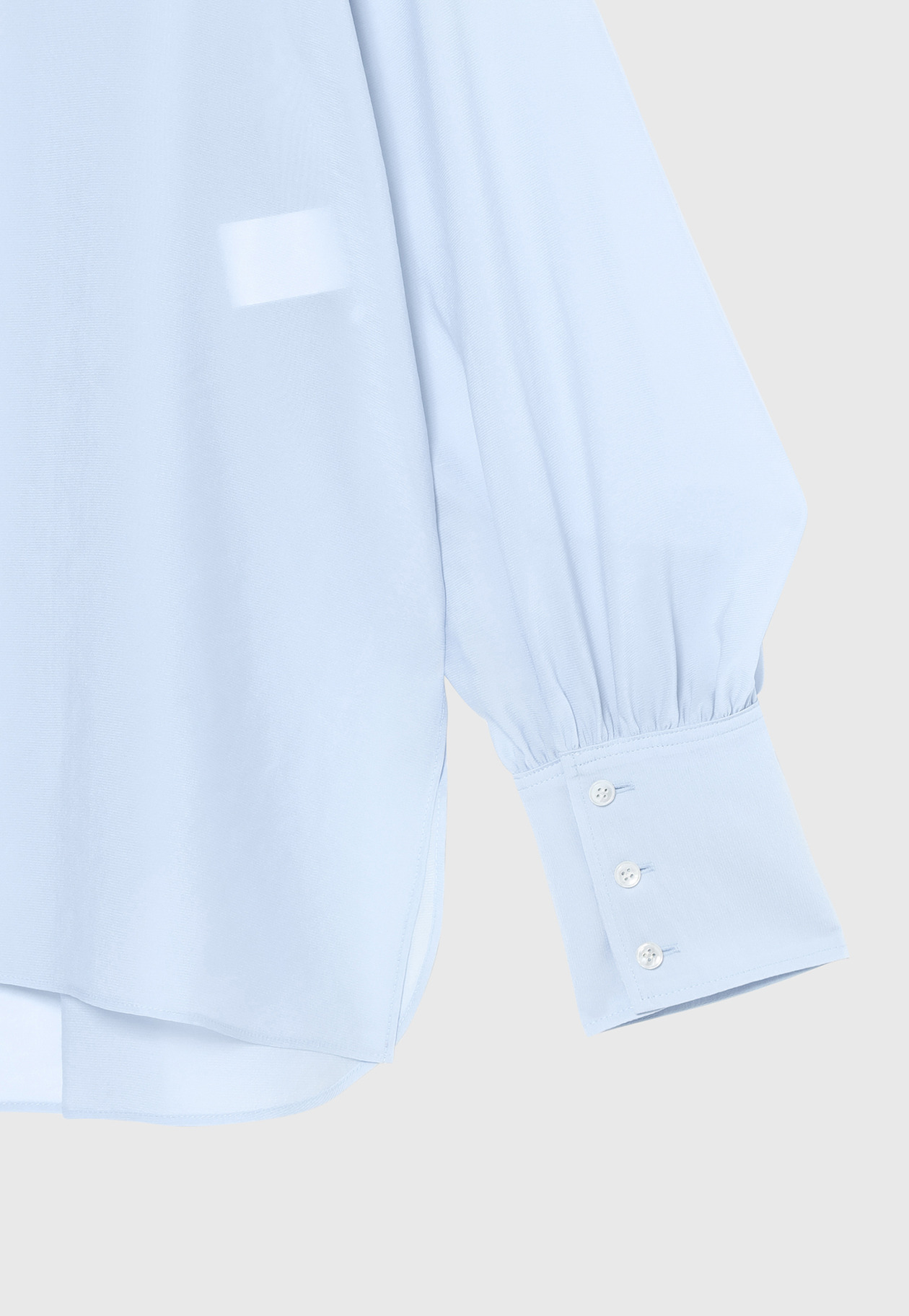 SILKY RUFFLE BLOUSE / シルキーラッフルブラウス 詳細画像 Sax 4