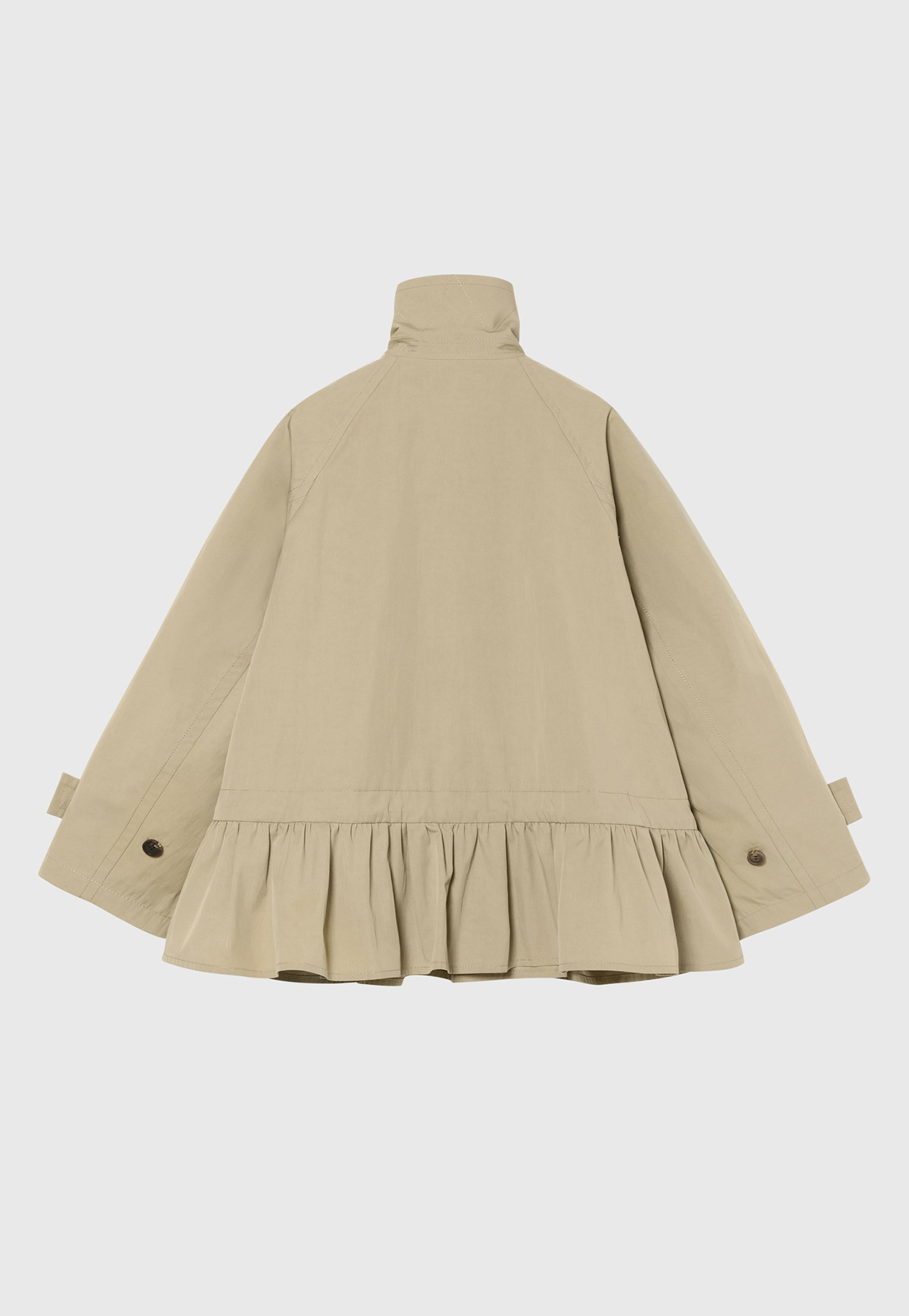 GABARDINE PEPLUM SHORT COAT / ギャバジンペプラムショートコート 詳細画像 Beige 7