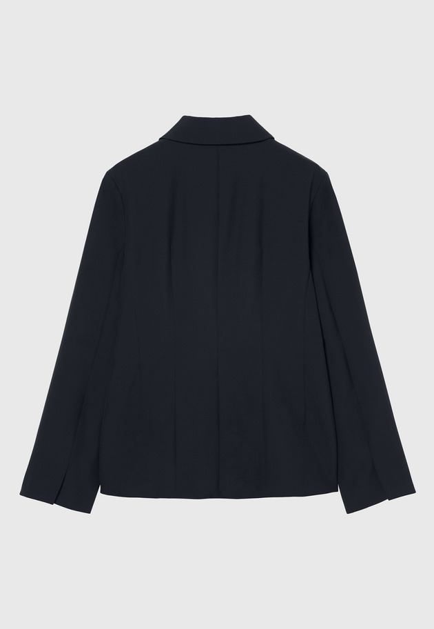 TROPICAL WOOL BLOUSE JACKET / トロピカルウールブラウスジャケット 詳細画像 Navy 5