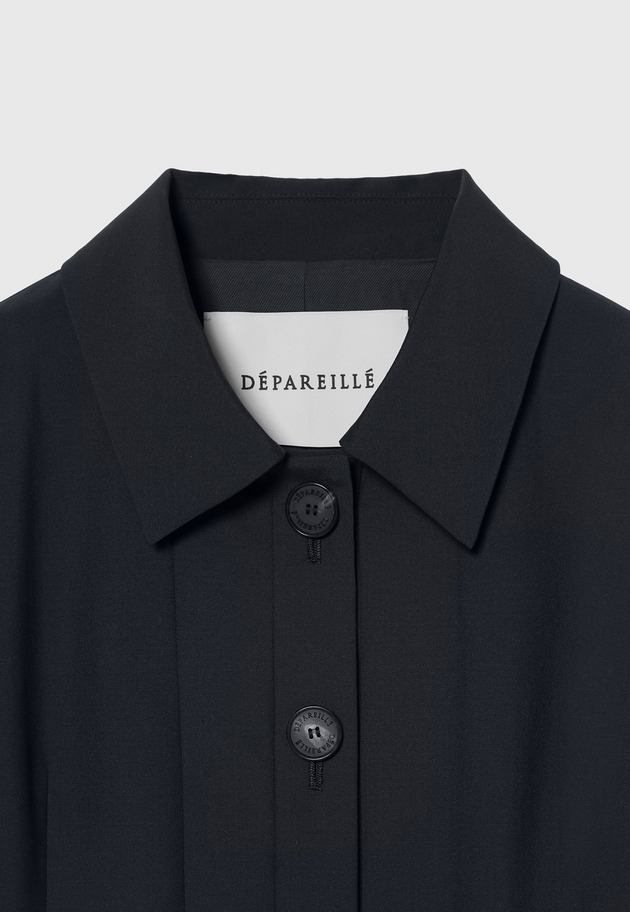 TROPICAL WOOL BLOUSE JACKET / トロピカルウールブラウスジャケット 詳細画像 Navy 6