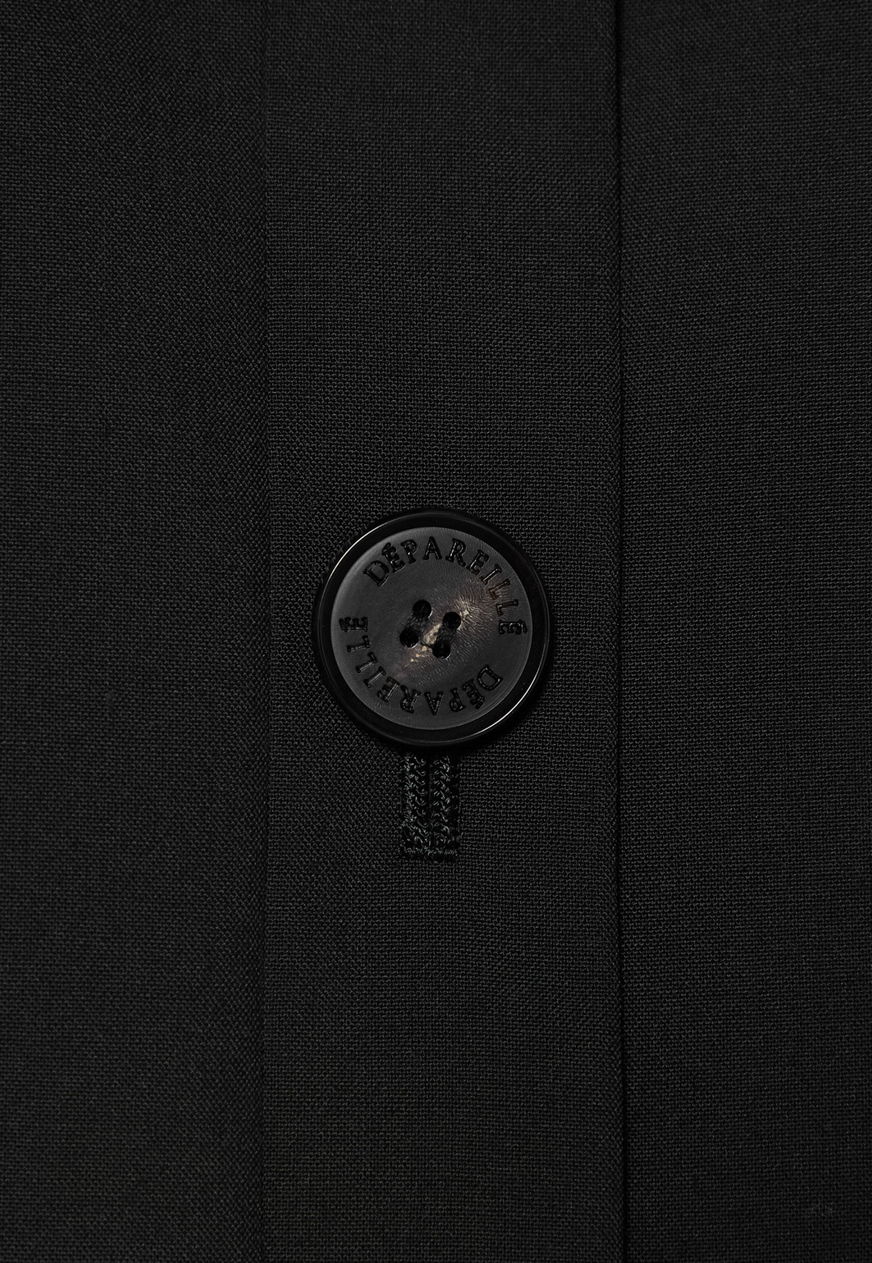 TROPICAL WOOL BLOUSE JACKET / トロピカルウールブラウスジャケット 詳細画像 Black 2