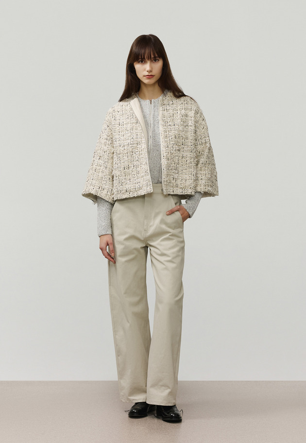 CHECK TWEED JACKET / チェックツィードジャケット 詳細画像 Beige 1