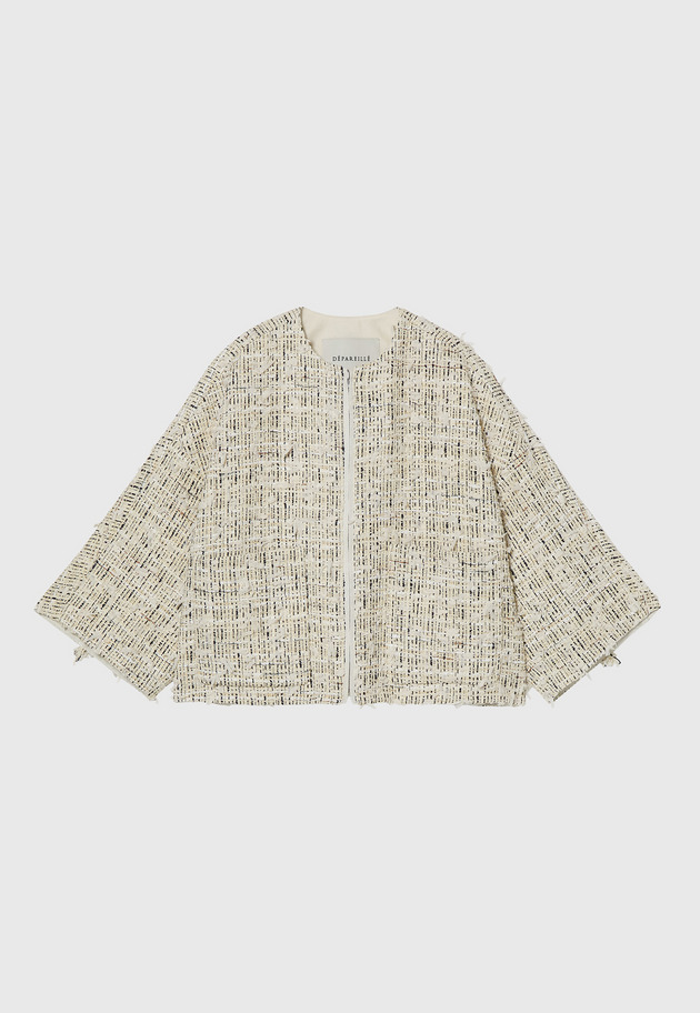 CHECK TWEED JACKET / チェックツィードジャケット 詳細画像 Beige 4