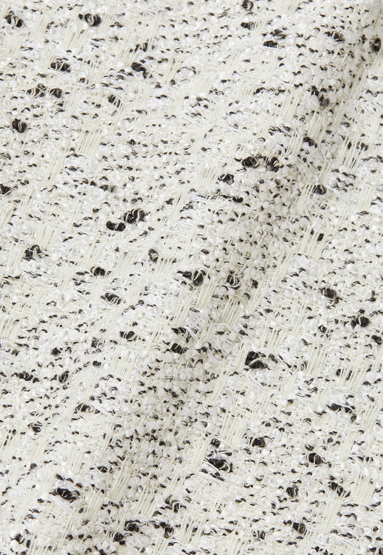 NEP TWEED NO COLLAR JACKET / ネップツィードノーカラージャケット 詳細画像 White 10