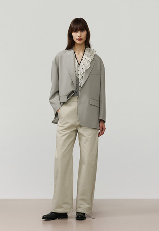 WOOL NYLON GABARDINE JACKET / ウールナイロンギャバジンジャケット