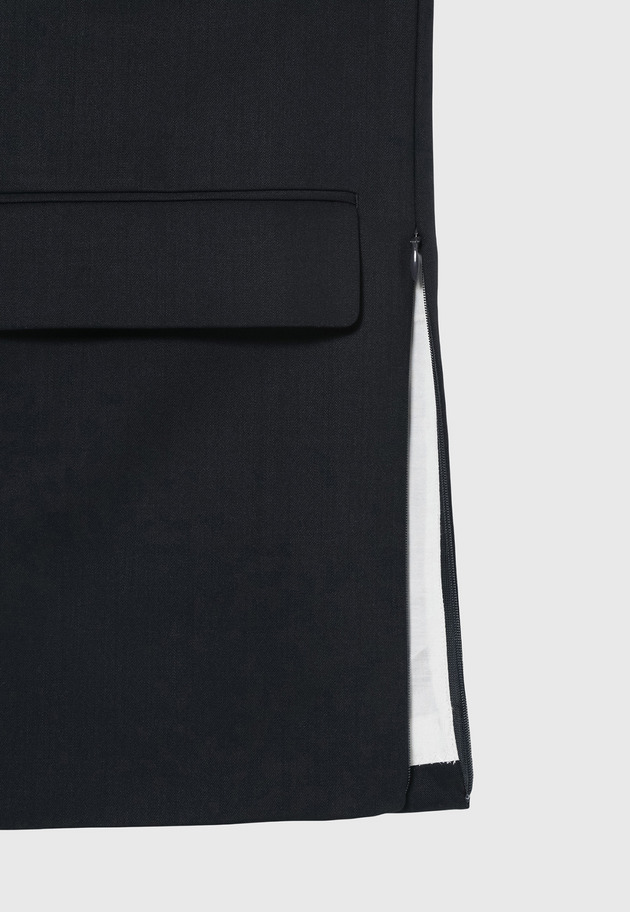 WOOL NYLON GABARDINE JACKET / ウールナイロンギャバジンジャケット 詳細画像 Navy 10