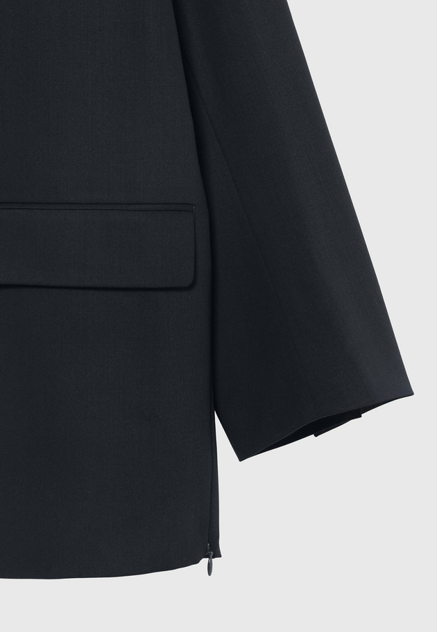 WOOL NYLON GABARDINE JACKET / ウールナイロンギャバジンジャケット 詳細画像 Navy 7