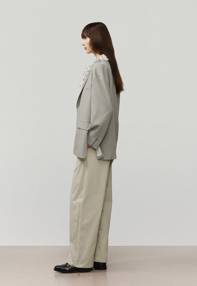 WOOL NYLON GABARDINE JACKET / ウールナイロンギャバジンジャケット 詳細画像 G.BE 2