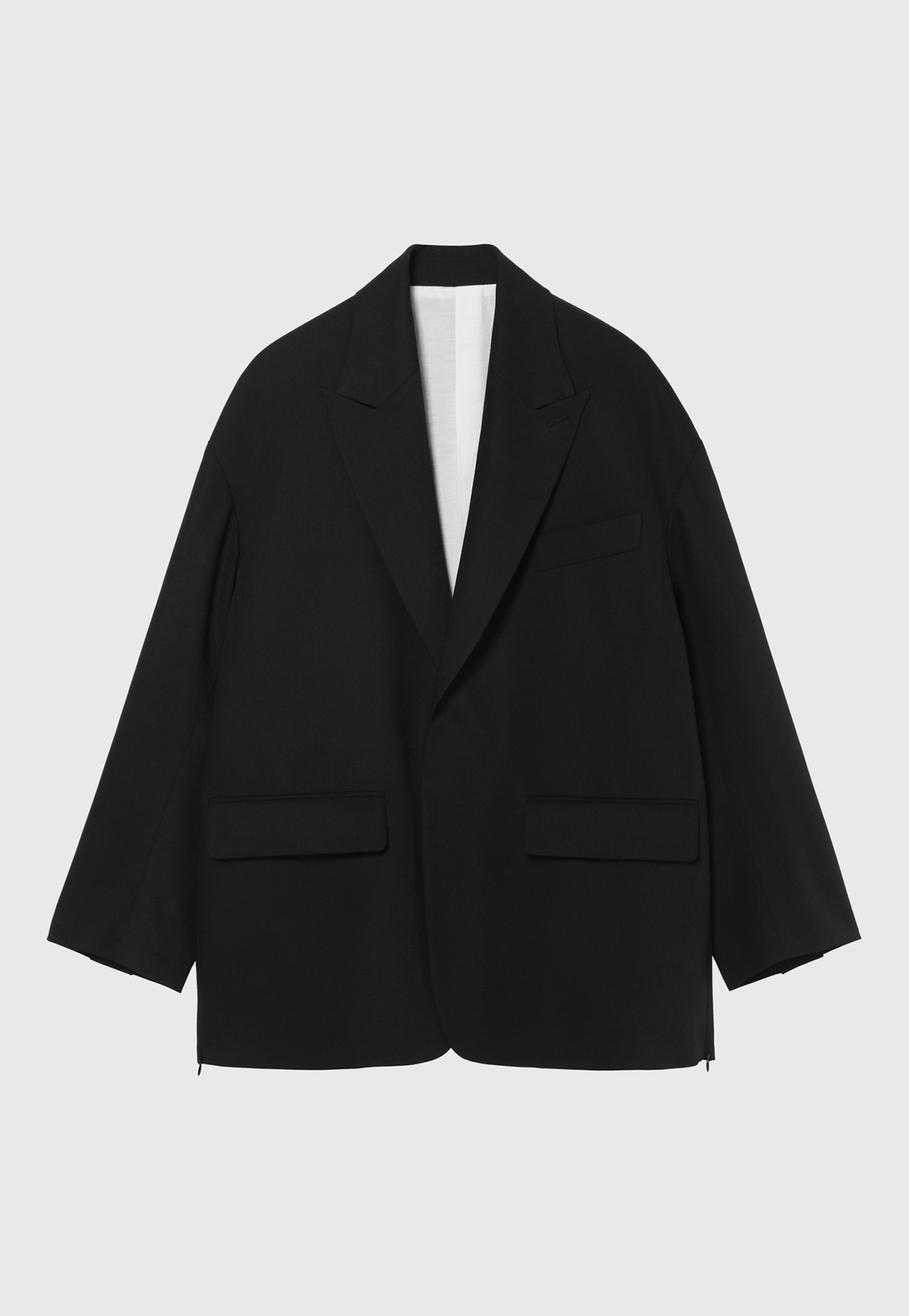 WOOL NYLON GABARDINE JACKET / ウールナイロンギャバジンジャケット 詳細画像 Black 1