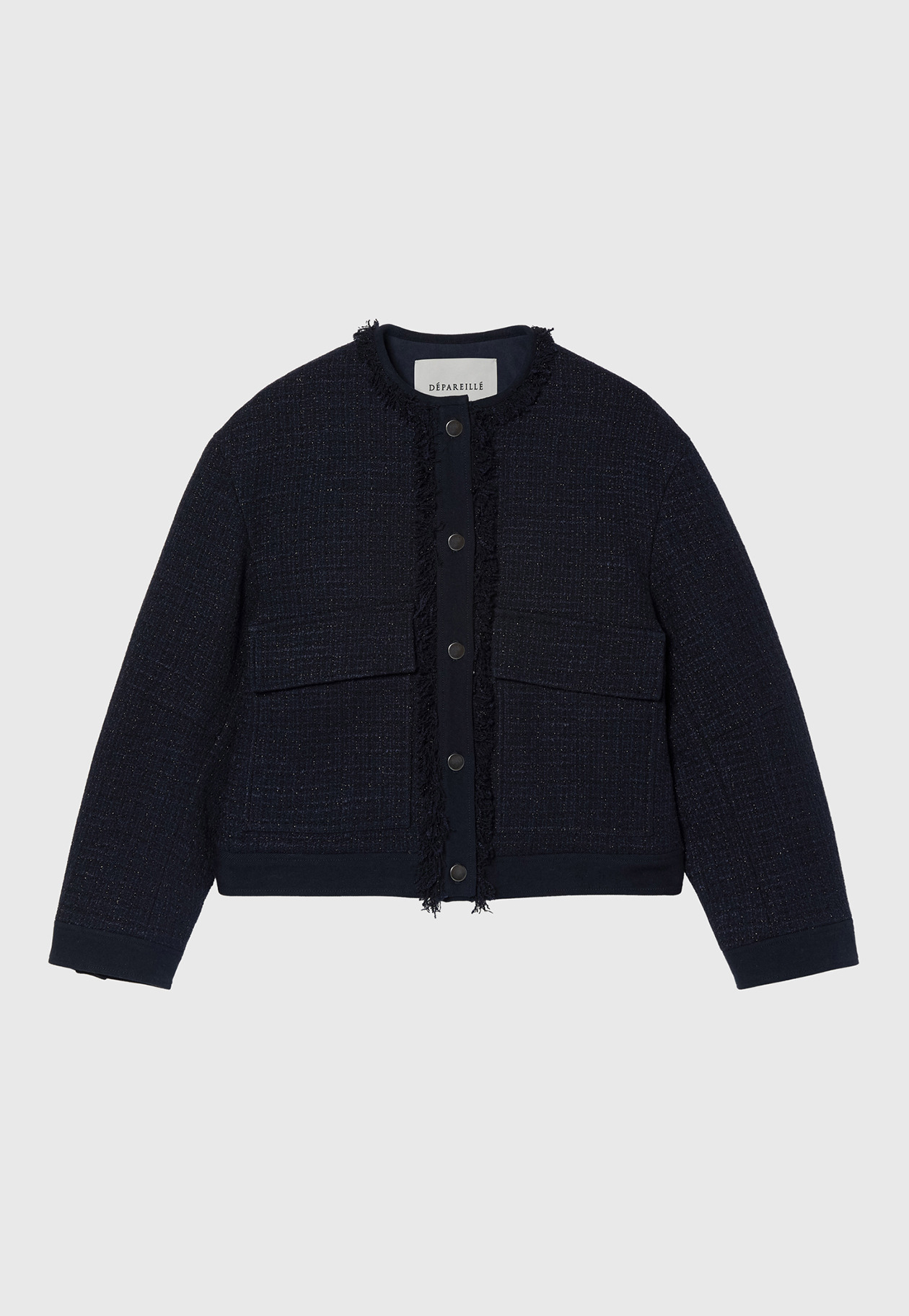 COTTON TWEED JACKET / コットンツィードジャケット 詳細画像 Navy 4