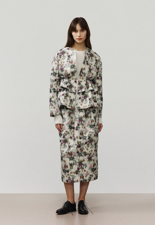 FLOWER JACQUARD JACKET / フラワージャガードジャケット