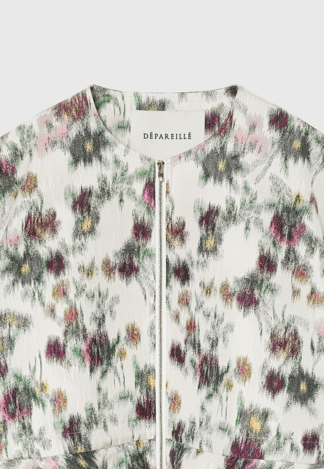 FLOWER JACQUARD JACKET / フラワージャガードジャケット 詳細画像 White 6