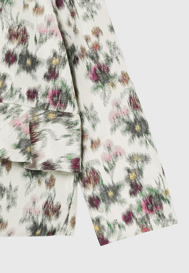 FLOWER JACQUARD JACKET / フラワージャガードジャケット 詳細画像 White 7