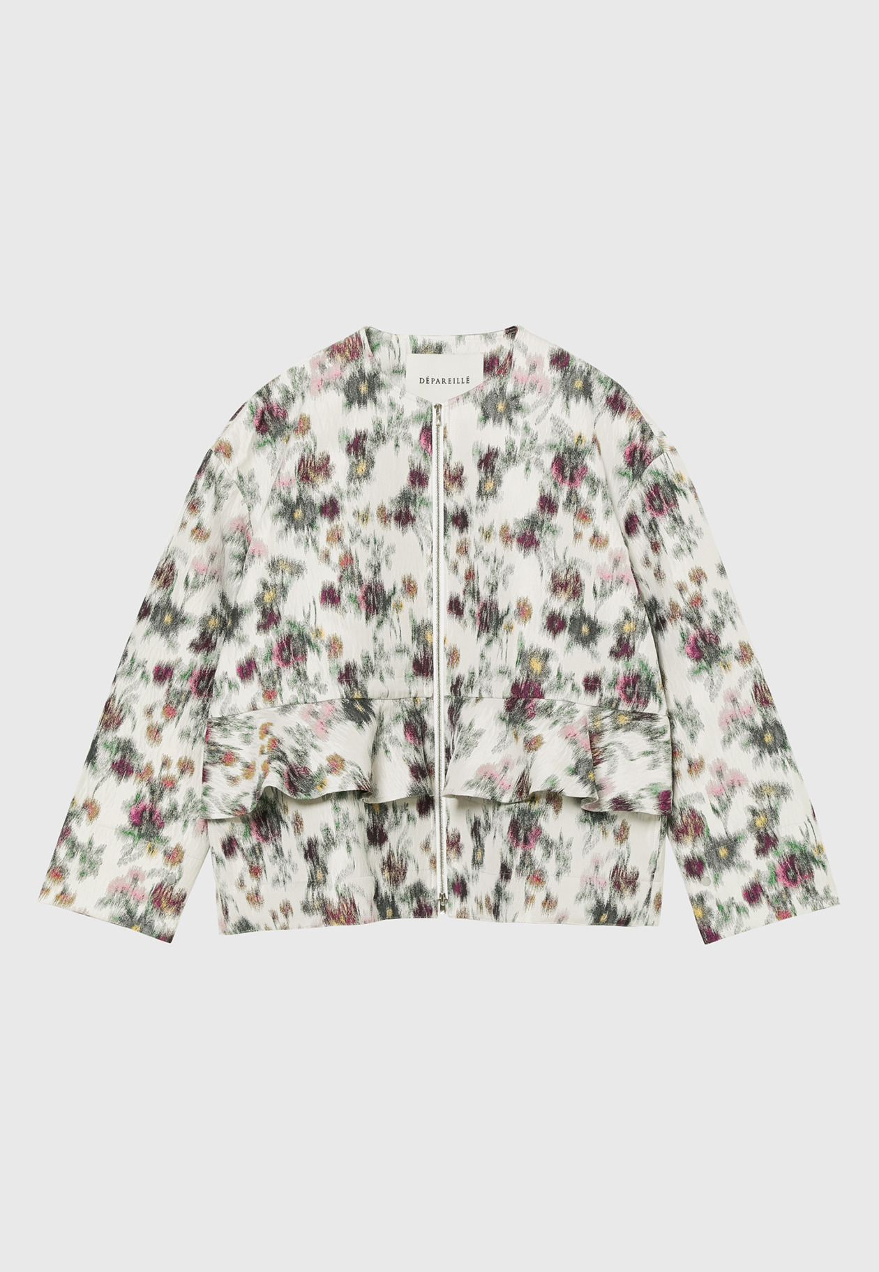 FLOWER JACQUARD JACKET / フラワージャガードジャケット 詳細画像 White 4